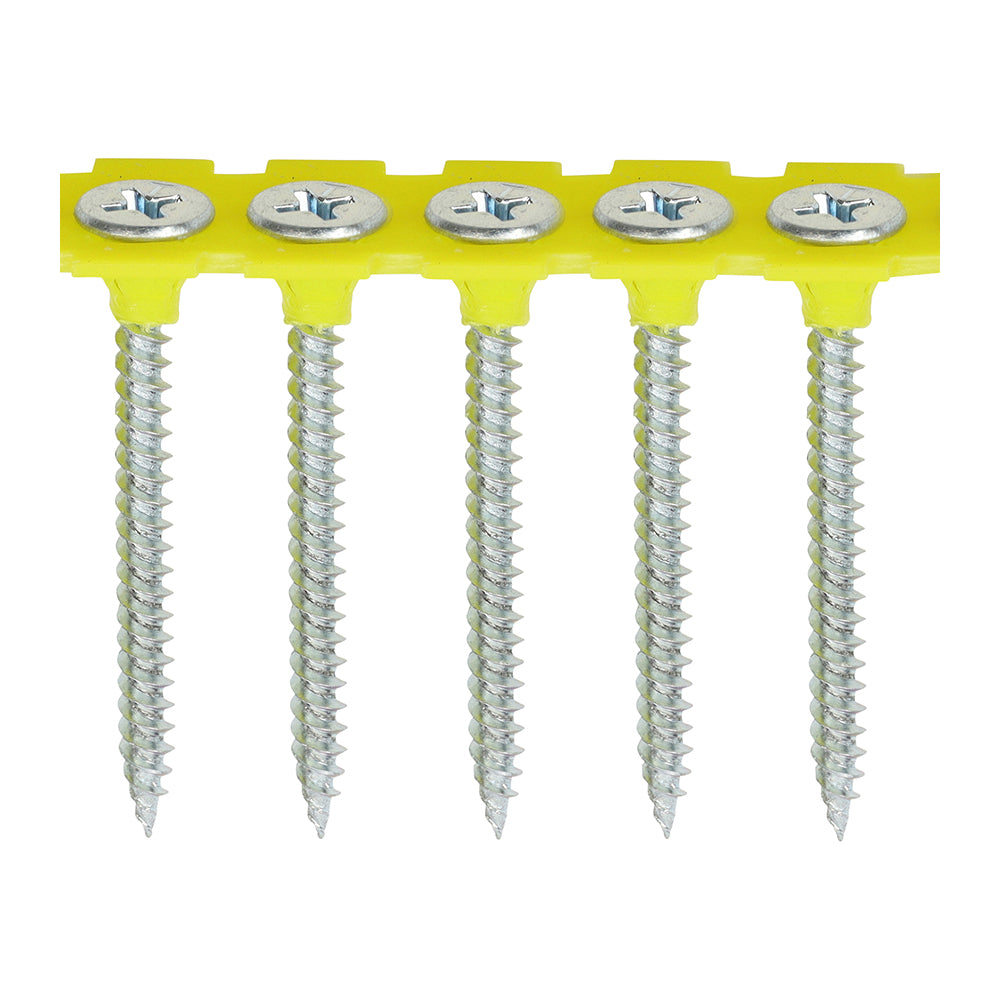 TIMCO Collated Drywall Fine Thread Bugle Head Silver Screws - 3.5 x 32 - Image