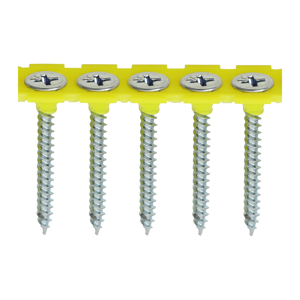 TIMCO Collated Drywall Fine Thread Bugle Head Silver Screws - 3.5 x 35 - Image