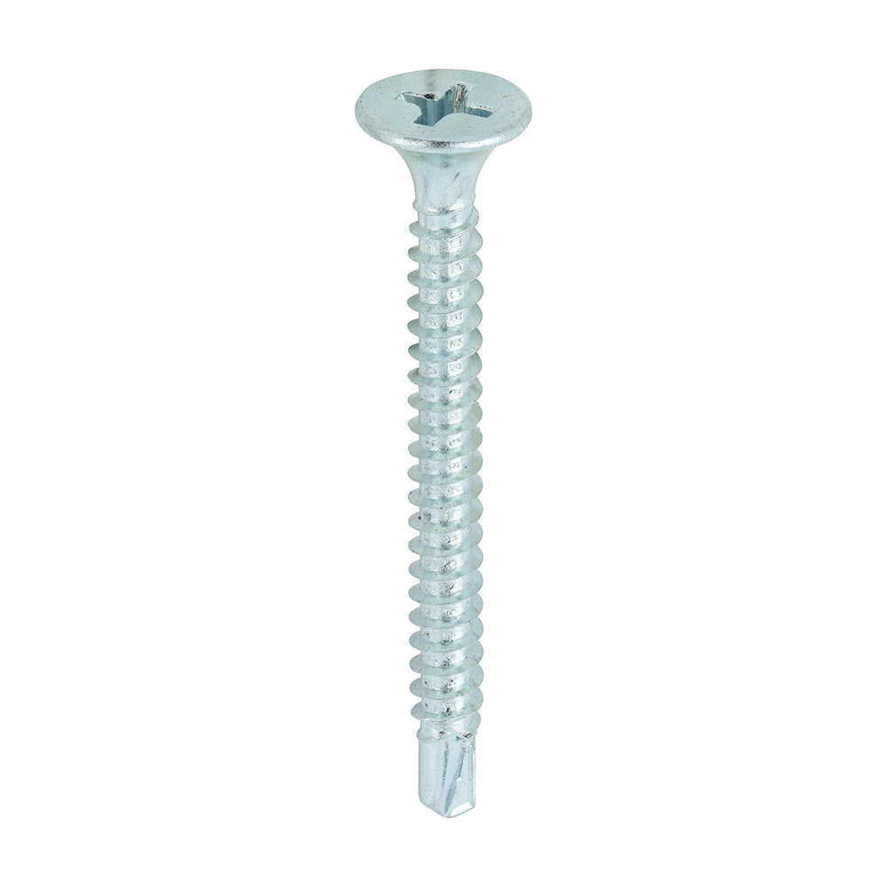 TIMCO Drywall Self-Drilling Bugle Head Silver Screws - 3.5 x 38 - Image