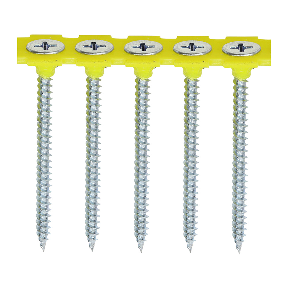 TIMCO Collated Drywall Fine Thread Bugle Head Silver Screws - 3.5 x 50 - Image