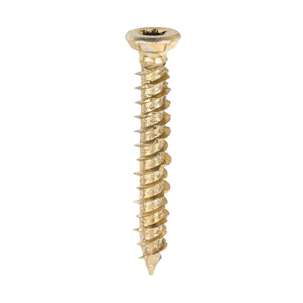 TIMCO Concrete Screws Flat Countersunk Gold - 7.5 x 50 - Image
