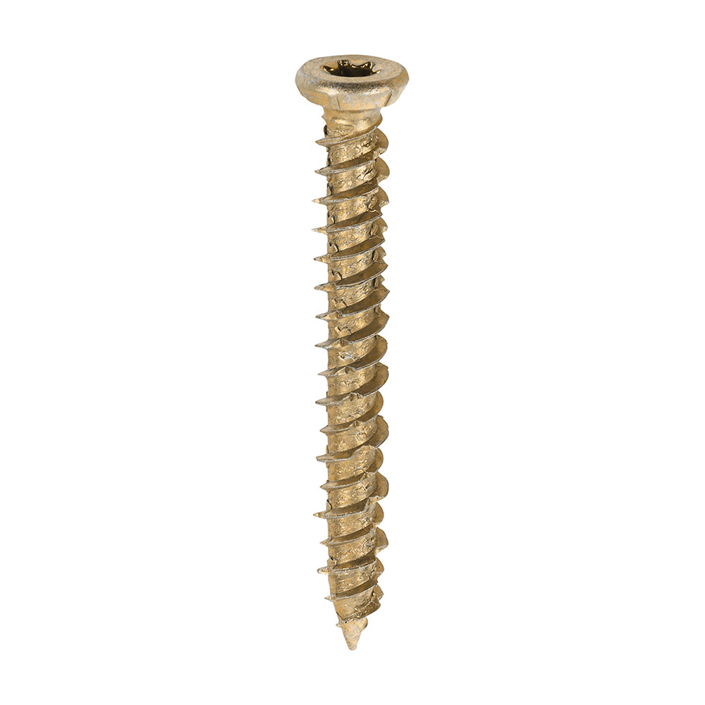TIMCO Concrete Screws Flat Countersunk Gold - 7.5 x 60 - Image