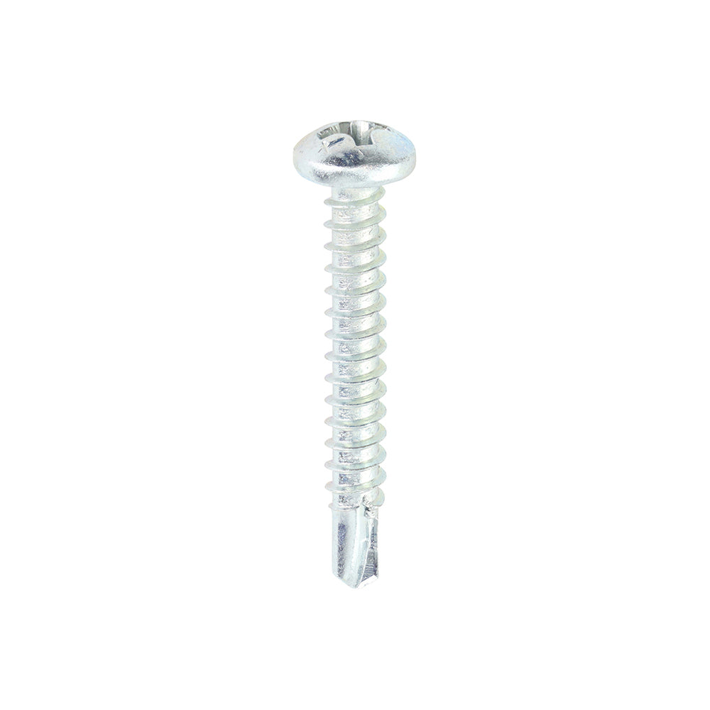 TIMCO Self-Drilling Metal Framing Pan Head Silver Screws - 6 x 1 - Image