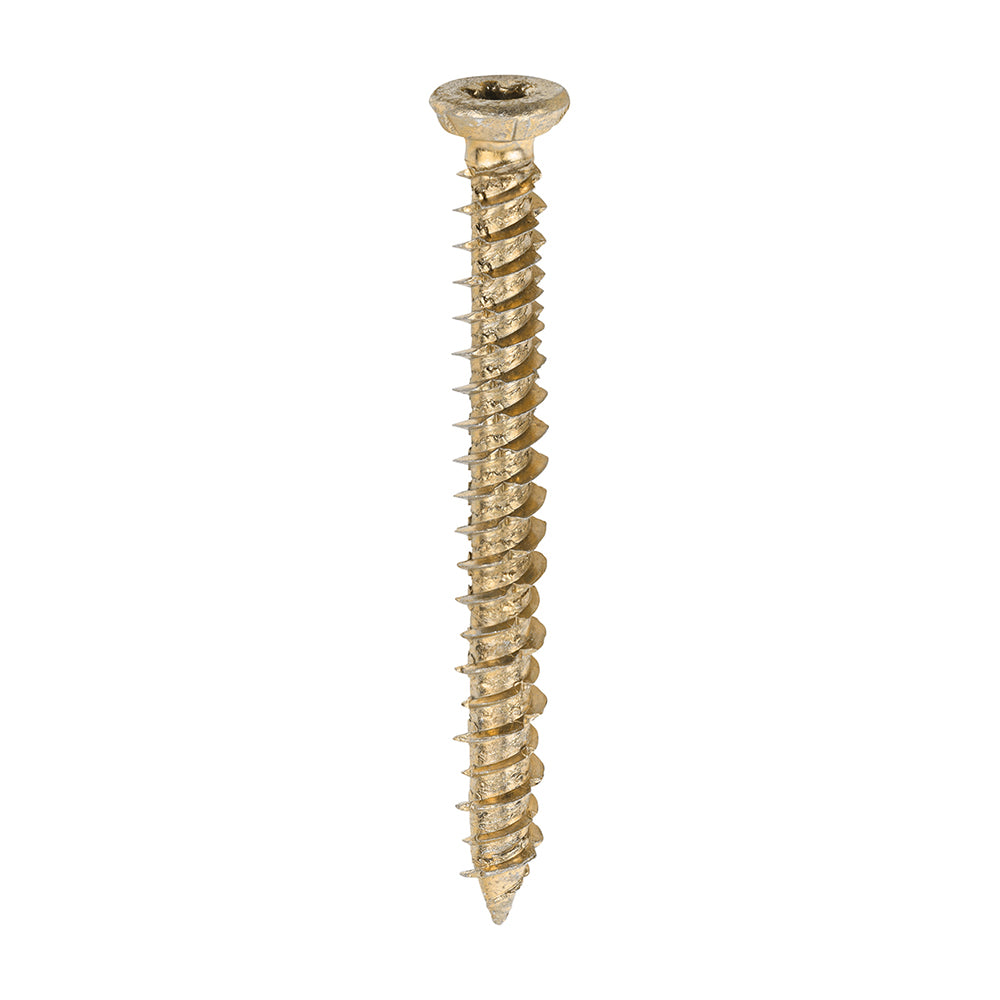TIMCO Concrete Screws Flat Countersunk Gold - 7.5 x 70 - Image