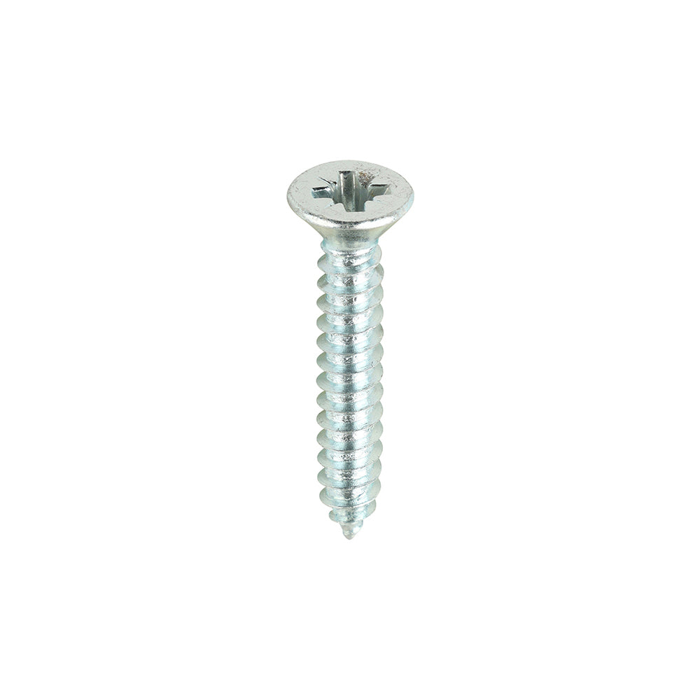 TIMCO Self-Tapping Countersunk Silver Screws - 8 x 1 - Image