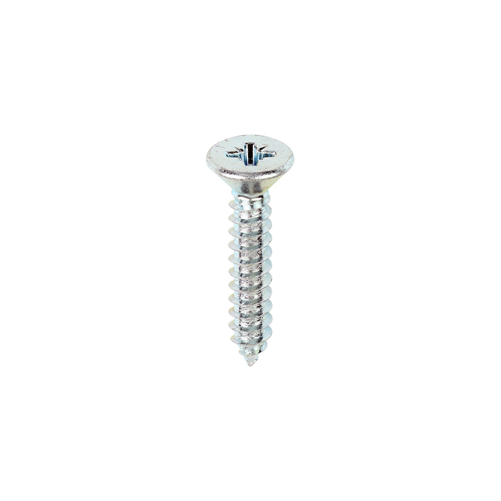 TIMCO Self-Tapping Countersunk Silver Screws - 10 x 1 - Image