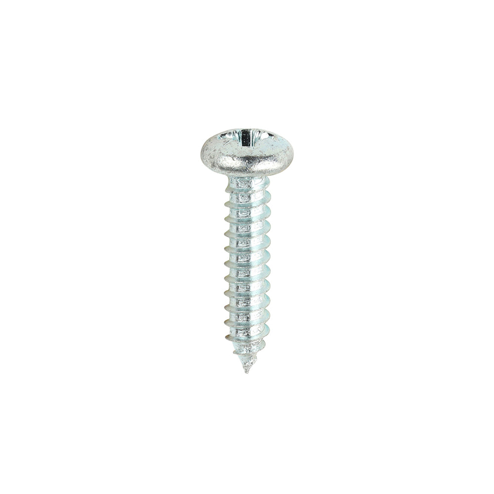 TIMCO Self-Tapping Pan Head Silver Screws - 10 x 1 - Image