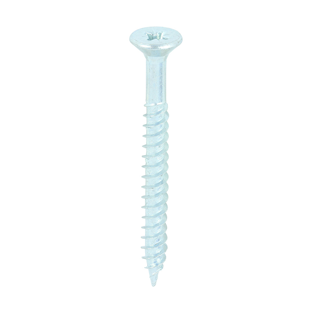 TIMCO Twin-Threaded Countersunk Silver Woodscrews - 10 x 2 - Image
