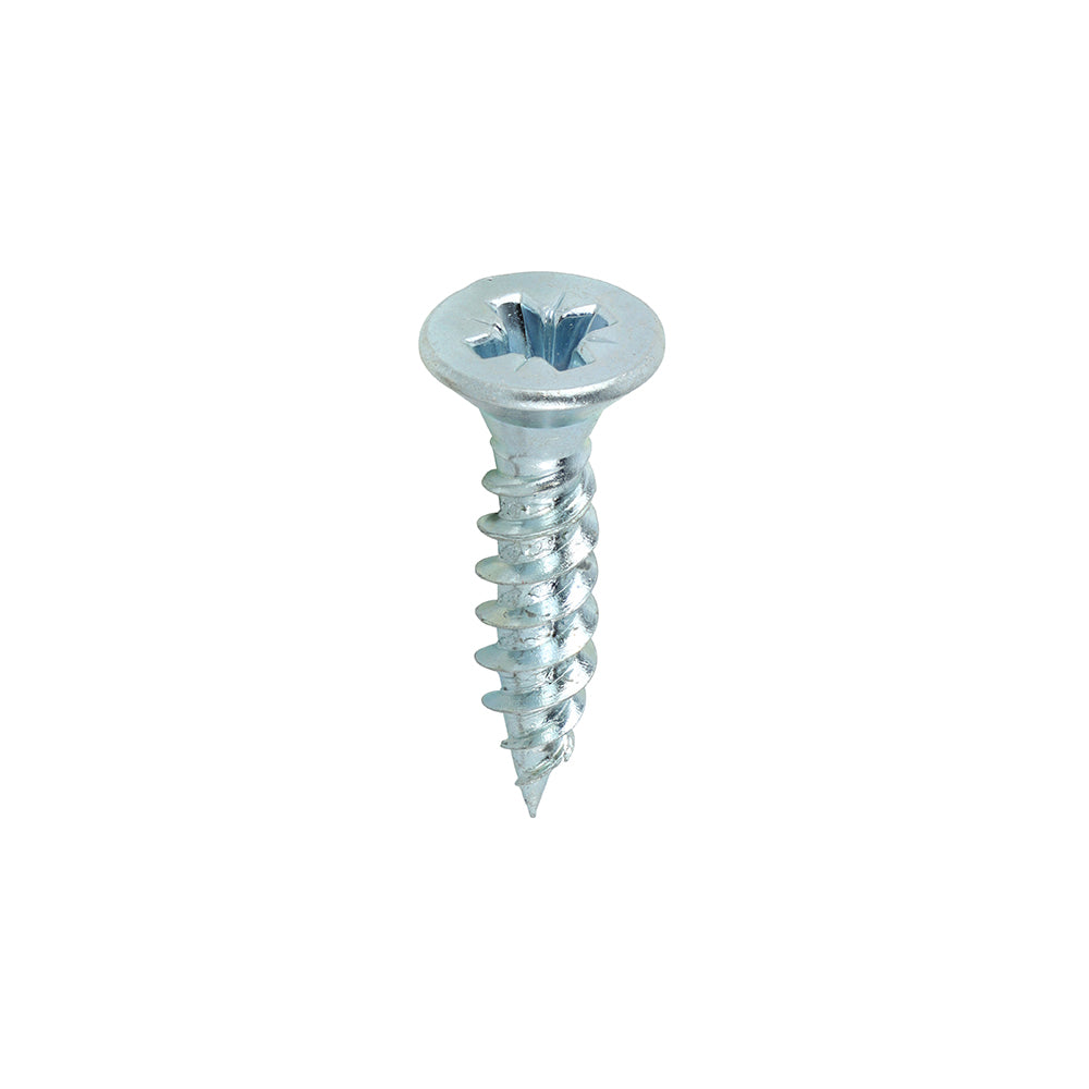 TIMCO Twin-Threaded Countersunk Silver Woodscrews - 12 x 1 - Image