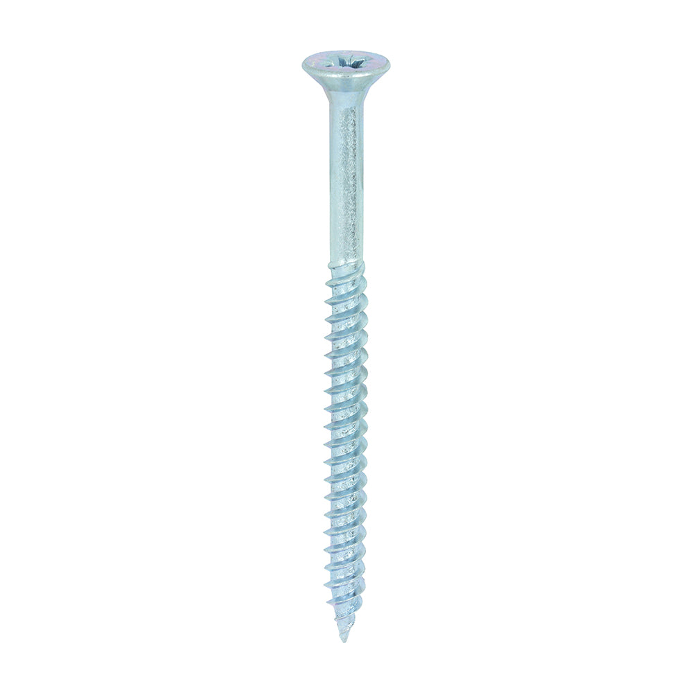 TIMCO Twin-Threaded Countersunk Silver Woodscrews - 12 x 3 - Image