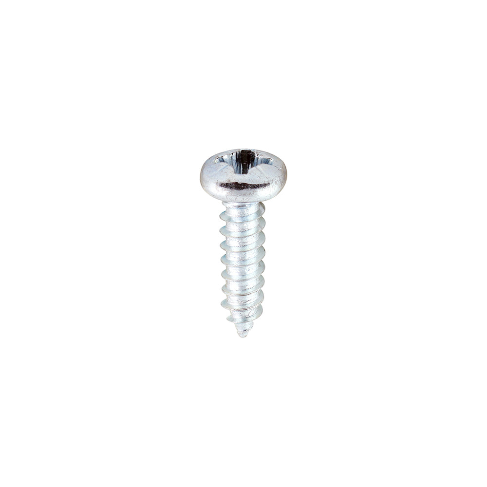 TIMCO Self-Tapping Pan Head Silver Screws - 6 x 1/2 - Image
