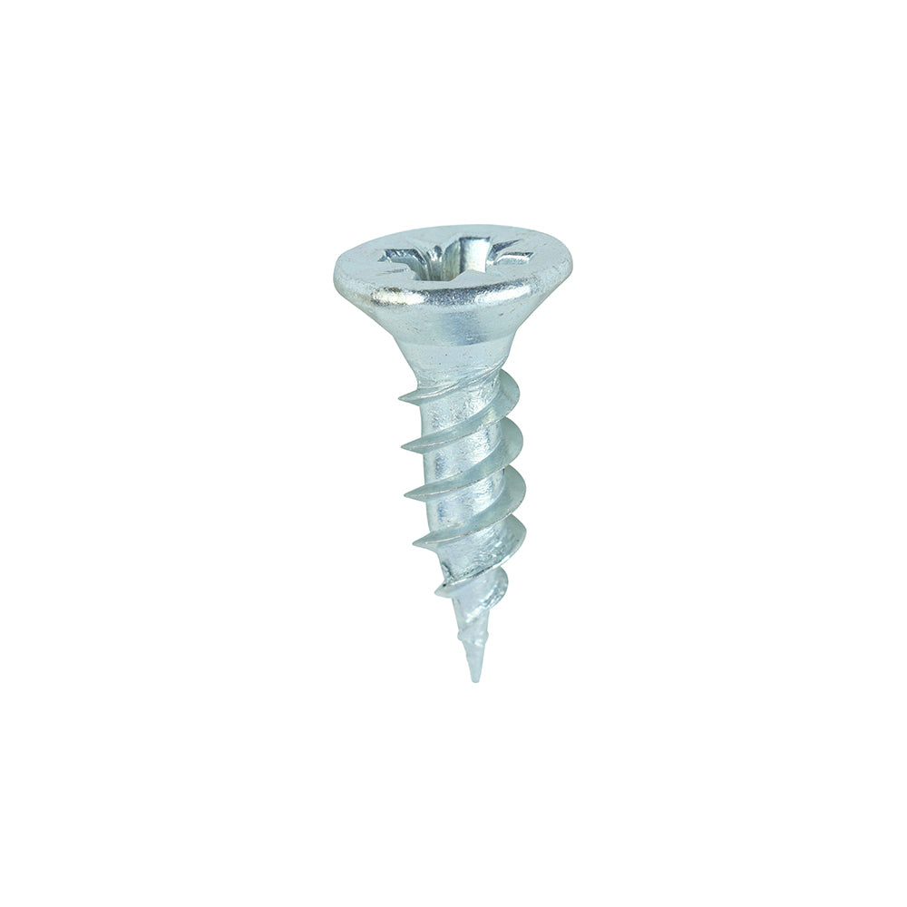 TIMCO Twin-Threaded Countersunk Silver Woodscrews - 6 x 1/2 - Image