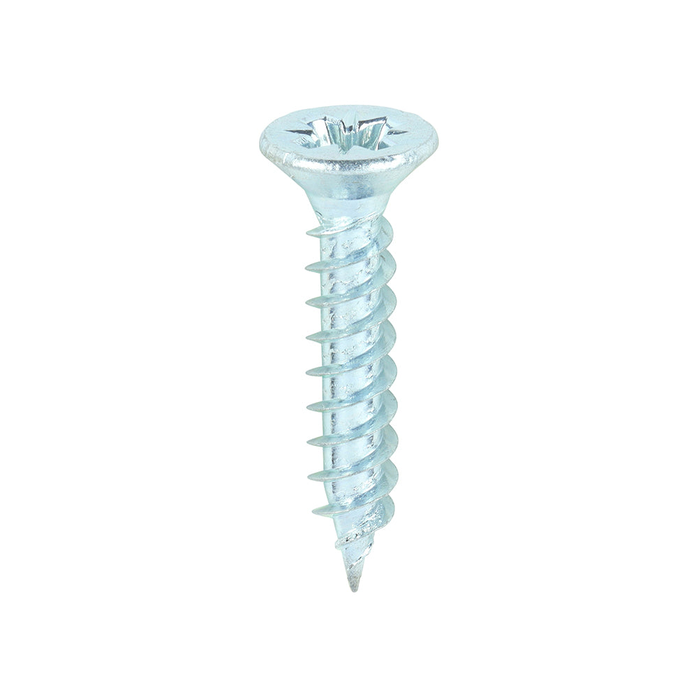 TIMCO Twin-Threaded Countersunk Silver Woodscrews - 6 x 3/4 - Image