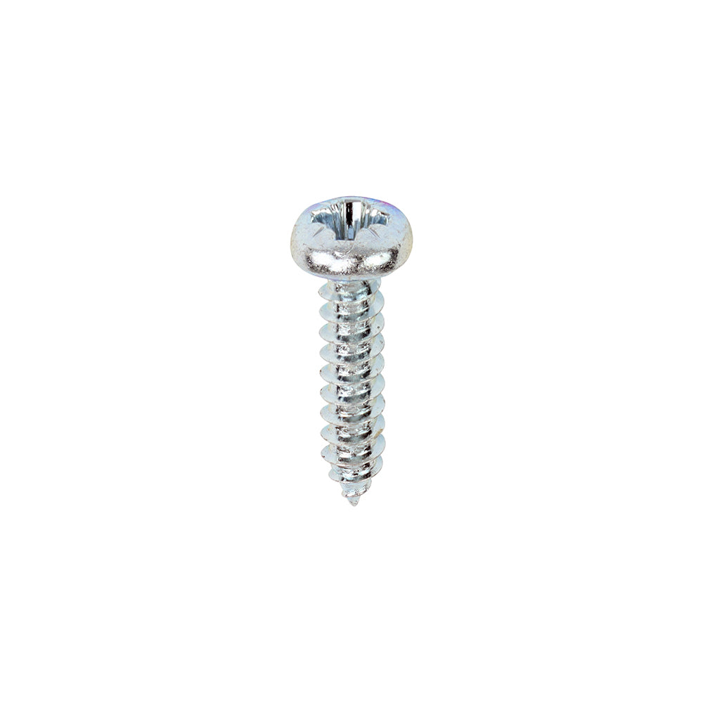 TIMCO Self-Tapping Pan Head Silver Screws - 6 x 5/8 - Image