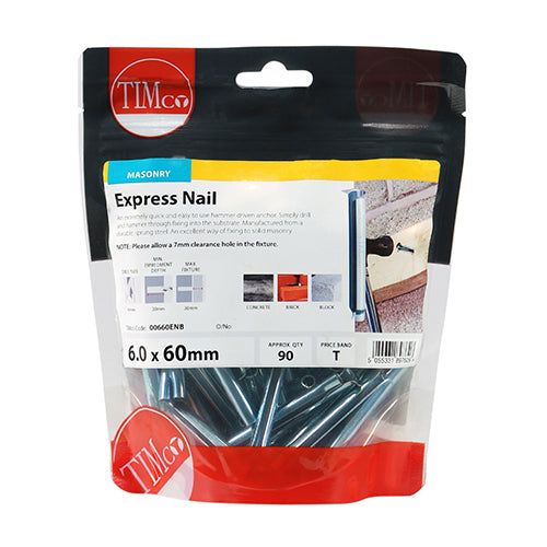 TIMCO Express Nails Silver - 6.0 x 60 - Image