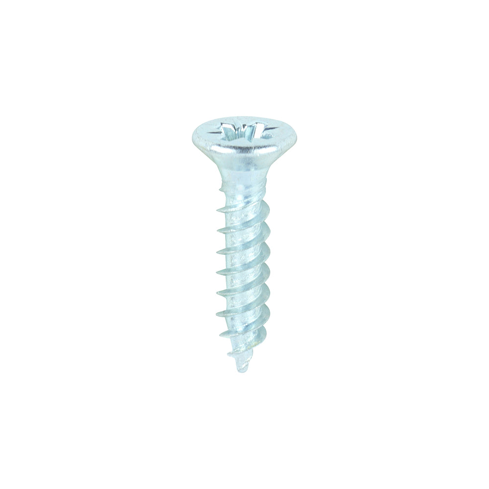 TIMCO Twin-Threaded Countersunk Silver Woodscrews - 8 x 3/4 - Image