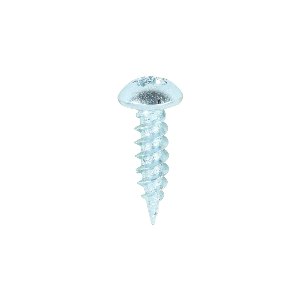 TIMCO Twin-Threaded Round Head Silver Woodscrews - 8 x 5/8 - Image