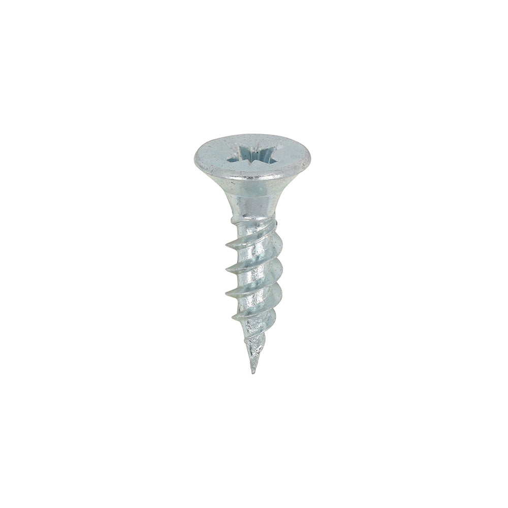TIMCO Twin-Threaded Countersunk Silver Woodscrews - 10 x 3/4 - Image
