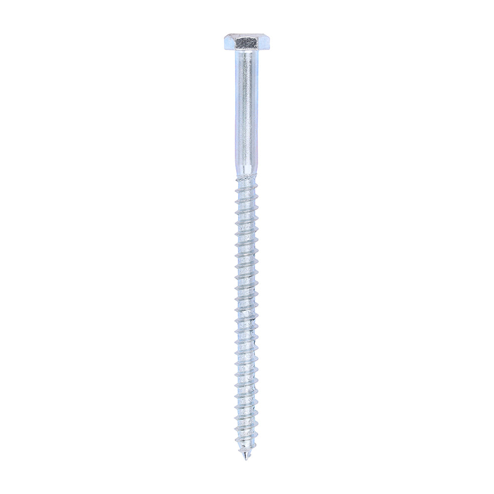 TIMCO Coach Screws Hex Head Silver - 6.0 x 100 - Image
