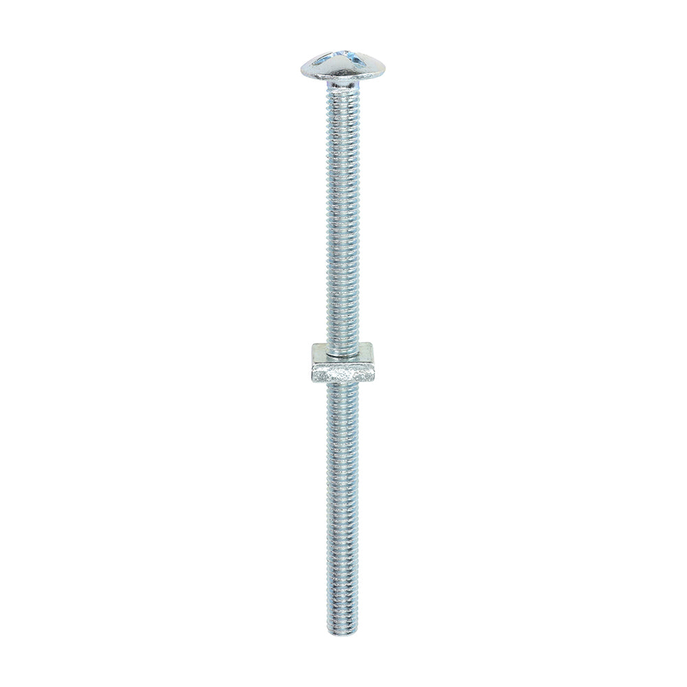 TIMCO Roofing Bolts & Square Nuts Silver - M6 x 100 - Image