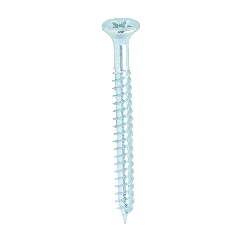 TIMCO Twin-Threaded Countersunk Silver Woodscrews - 6 x 1 1/2 - Image