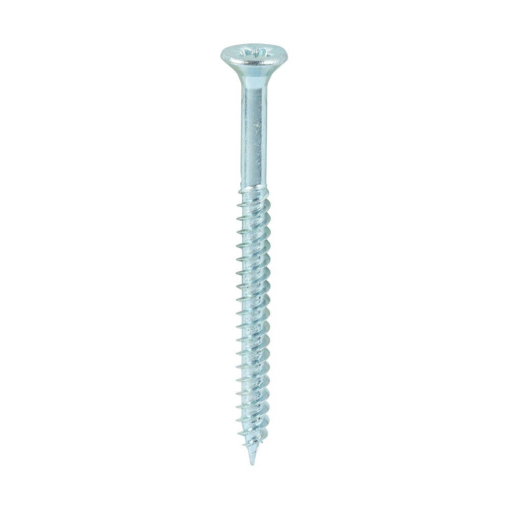 TIMCO Twin-Threaded Countersunk Silver Woodscrews - 6 x 1 3/4 - Image