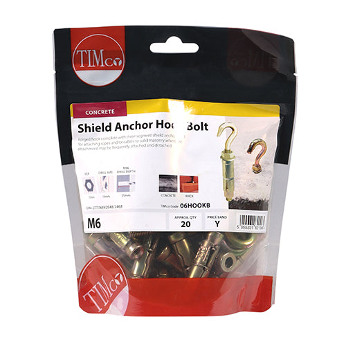 TIMCO Forged Hooks With Sheil Anchors Gold - M6 - Image