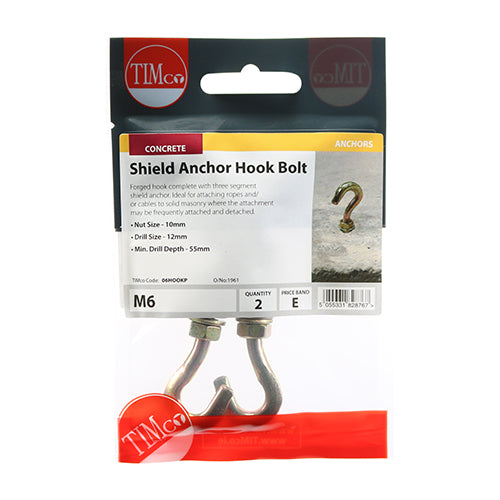 TIMCO Forged Hooks With Sheil Anchors Gold - M6 - Image