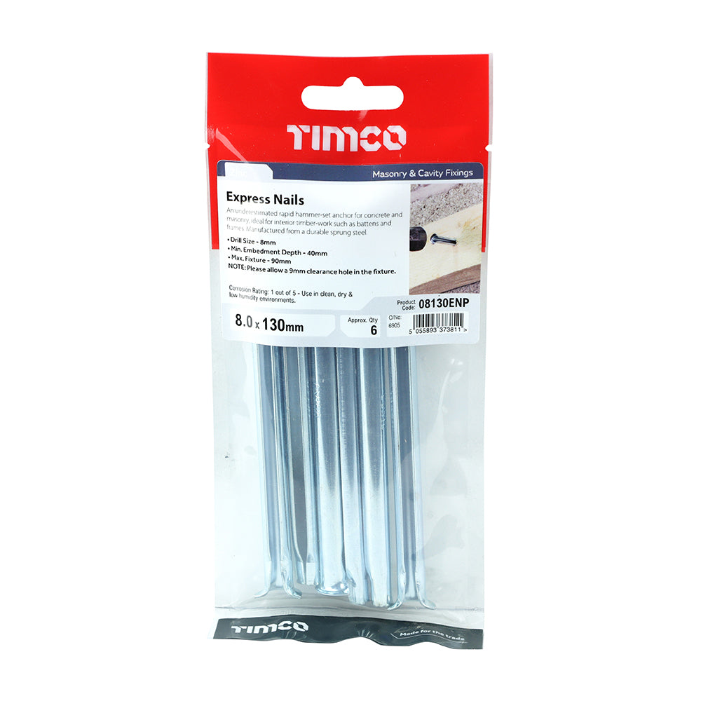 TIMCO Express Nails Silver - 8.0 x 130 - Image
