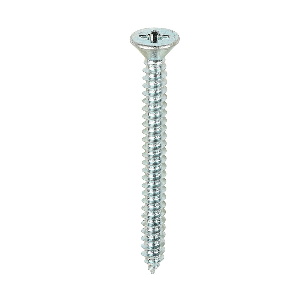 TIMCO Self-Tapping Countersunk Silver Screws - 8 x 1 3/4 - Image