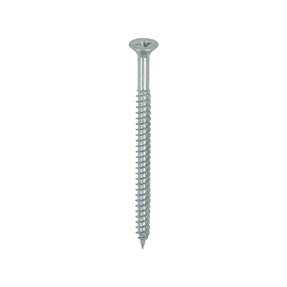 TIMCO Twin-Threaded Countersunk Silver Woodscrews - 8 x 2 1/2 - Image