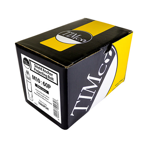 TIMCO Shield Anchors Projecting Bolt Gold - M8:25P - Image