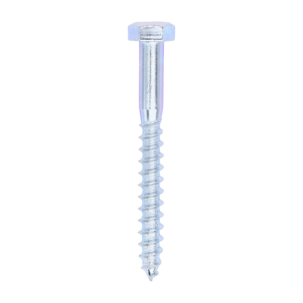 TIMCO Coach Screws Hex Head Silver - 8.0 x 75 - Image