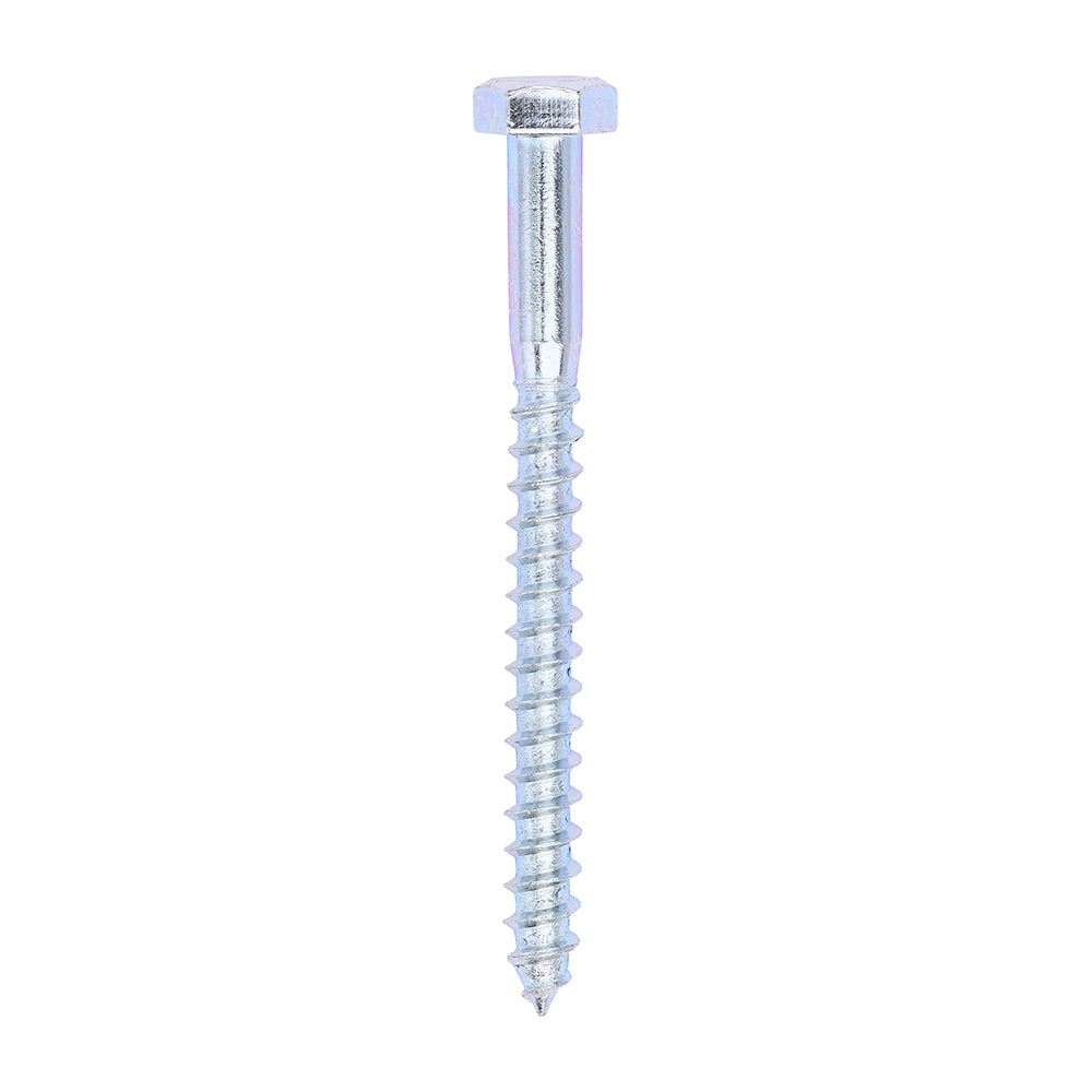 TIMCO Coach Screws Hex Head Silver - 8.0 x 90 - Image