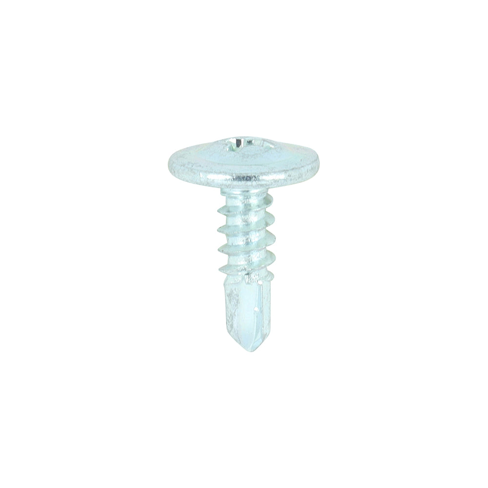 TIMCO Self-Drilling Wafer Head Silver Screws - 8 x 9/16 - Image