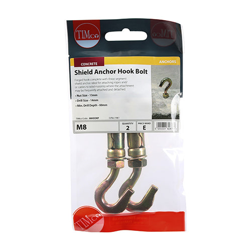 TIMCO Forged Hooks With Sheil Anchors Gold - M8 - Image