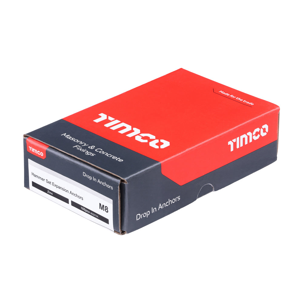 TIMCO Drop In Anchors Silver - M8 - Image