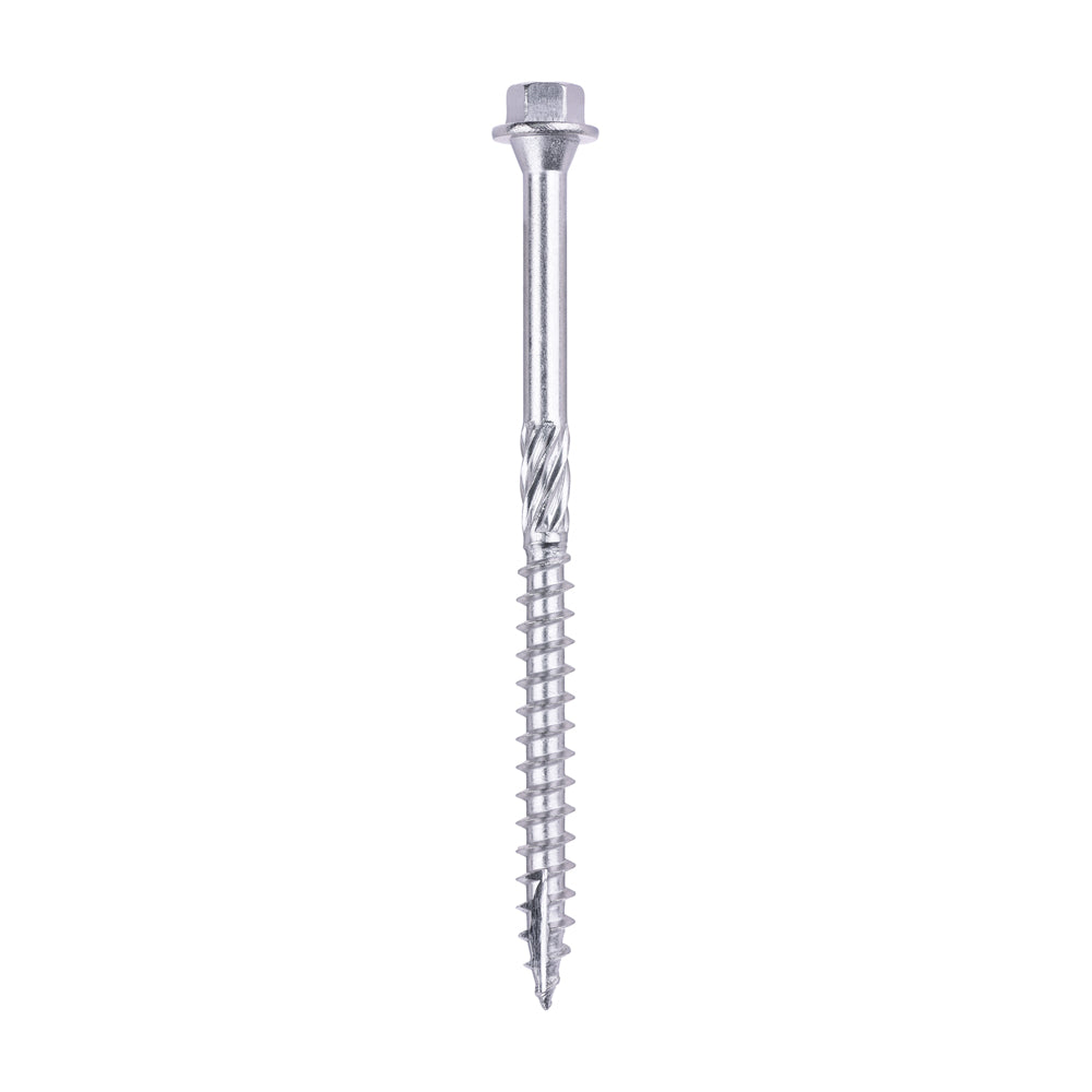 TIMCO Timber Screws Hex Flange Head A4 Stainless Steel - 6.7 x 100 - Image