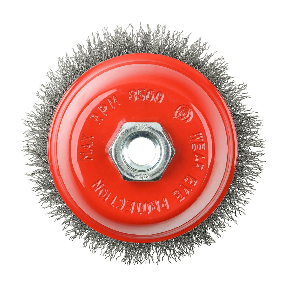TIMCO Angle Grinder Cup Brush Crimped Steel Wire - 100mm - Image