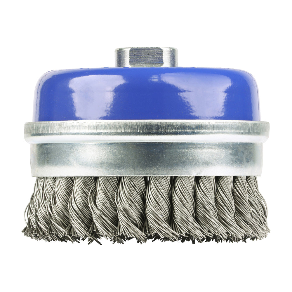 TIMCO Angle Grinder Cup Brush Twisted Knot Stainless Steel - 100mm - Image