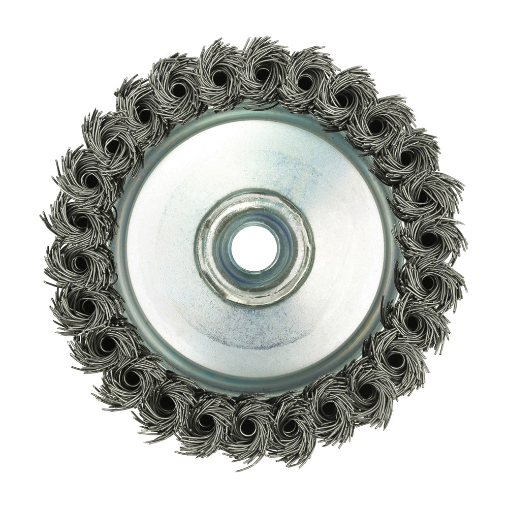 TIMCO Angle Grinder Cup Brush Twisted Knot Steel Wire - 100mm - Image