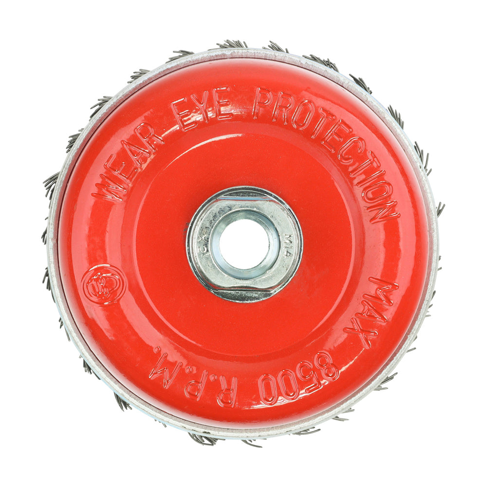TIMCO Angle Grinder Cup Brush Twisted Knot Steel Wire - 100mm - Image