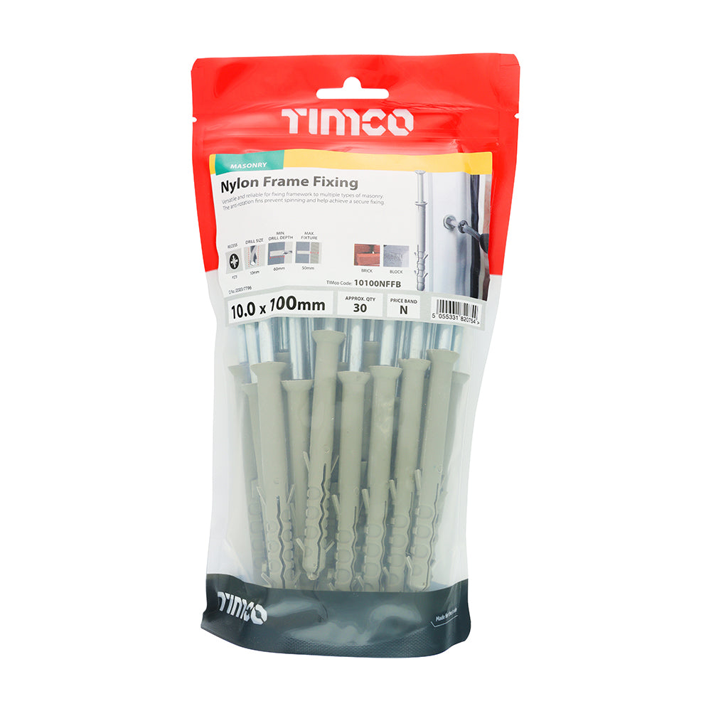TIMCO Nylon Frame Fixings - 10.0 x 100 - Image