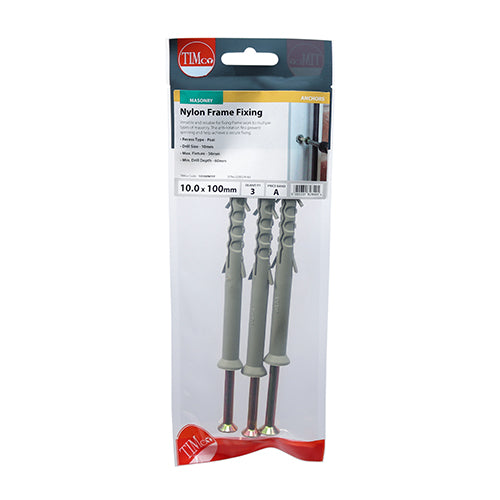 TIMCO Nylon Frame Fixings - 10.0 x 100 - Image