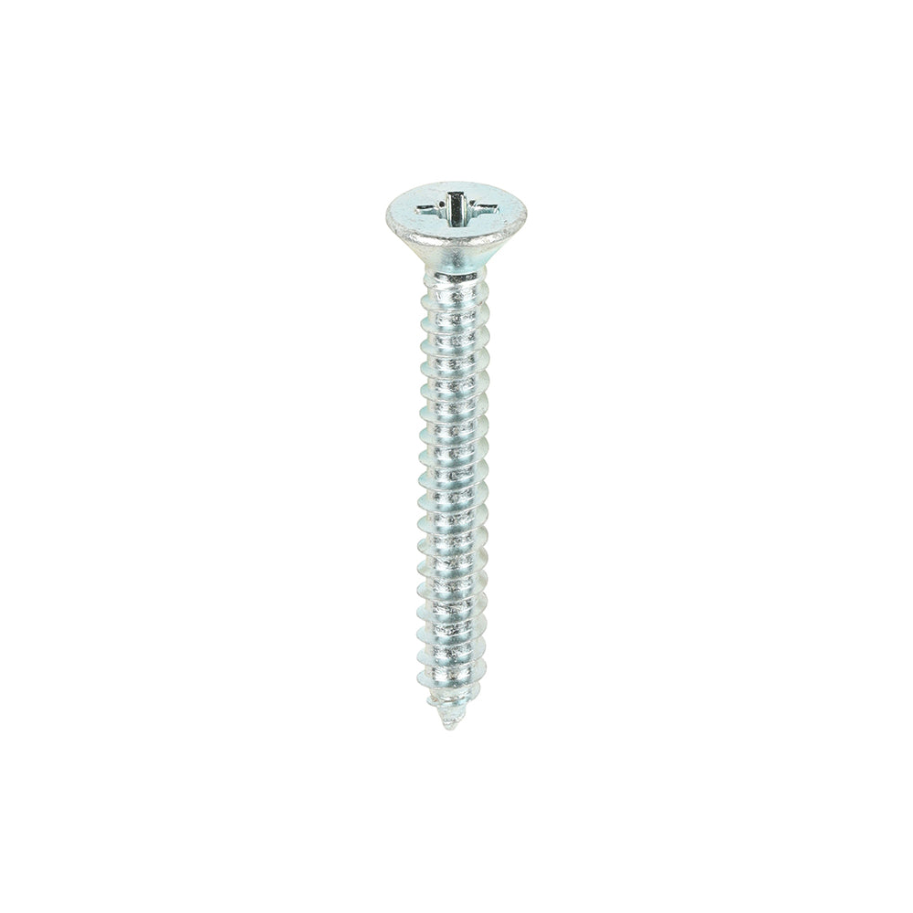 TIMCO Self-Tapping Countersunk Silver Screws - 10 x 1 1/2 - Image