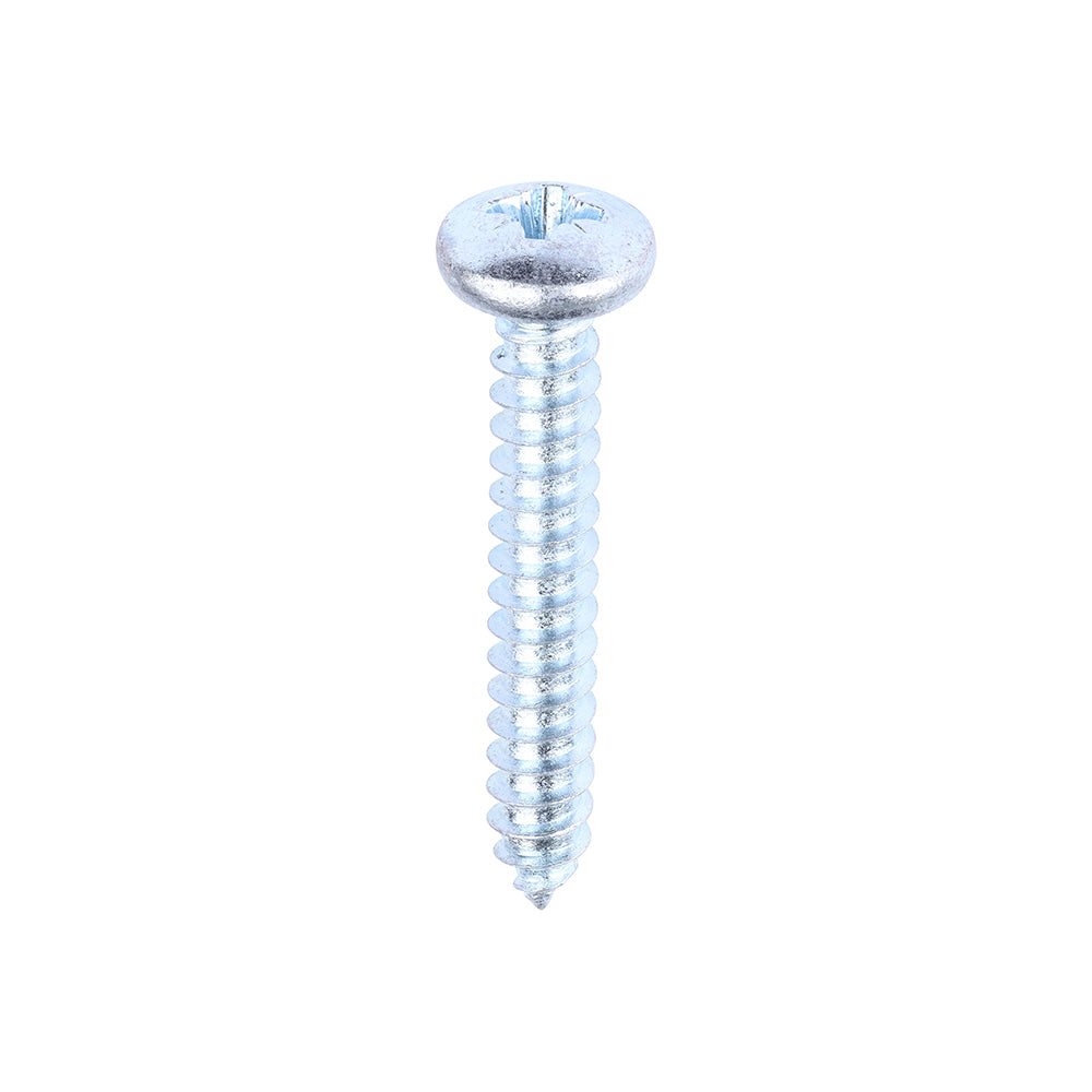 TIMCO Self-Tapping Pan Head Silver Screws - 10 x 1 1/4 - Image