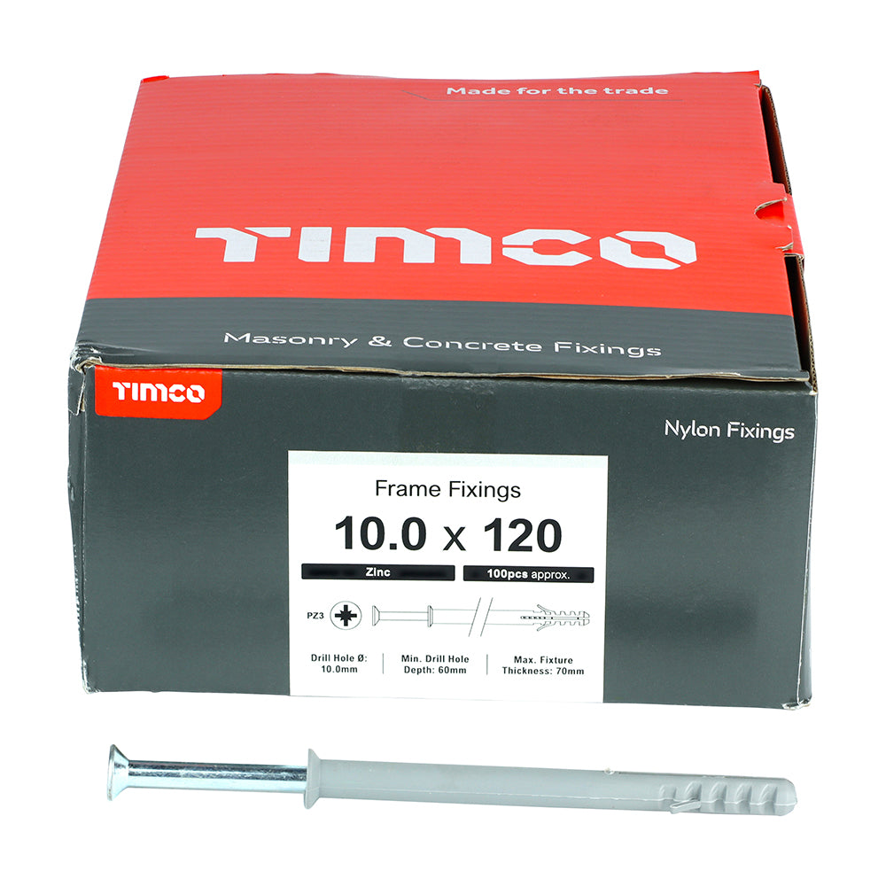 TIMCO Nylon Frame Fixings - 10.0 x 120 - Image