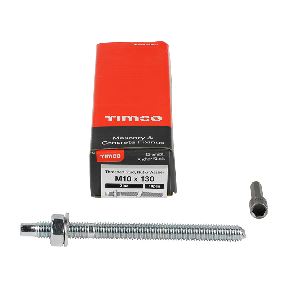 TIMCO Chemical Anchor Studs Silver - M10 x 130 - Image