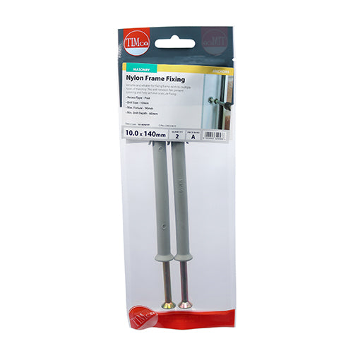 TIMCO Nylon Frame Fixings - 10.0 x 140 - Image