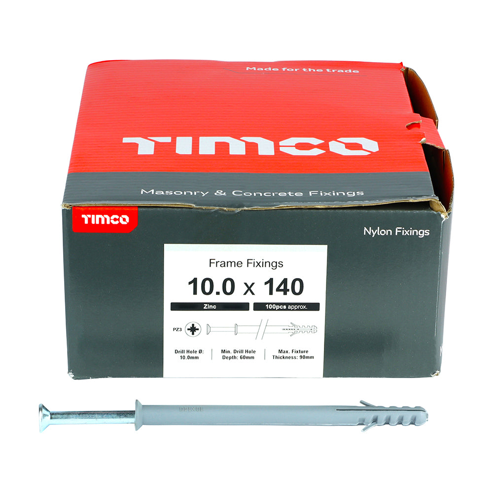 TIMCO Nylon Frame Fixings - 10.0 x 140 - Image